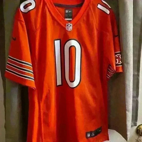 Youth sz L(14-16) Chicago Bears orange infield Jersey 100% polyester . - Picture 2 of 5